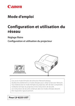 Canon LV-8235 Manuel utilisateur