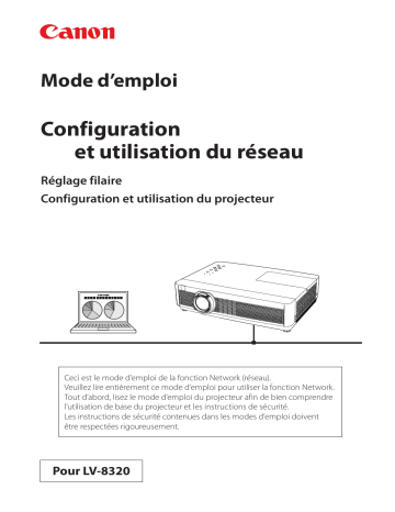 Canon LV-8320 Manuel utilisateur | Fixfr