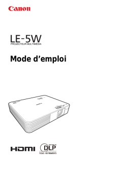 Canon LE-5W Manuel utilisateur