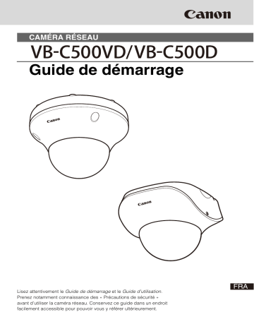 Canon VB-C500D Manuel utilisateur | Fixfr