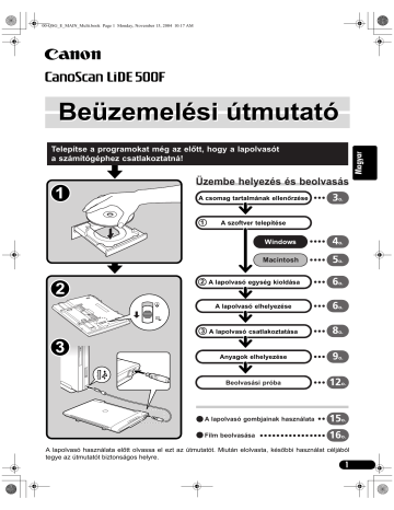 Canon CanoScan LiDE 500F Manuel utilisateur | Fixfr