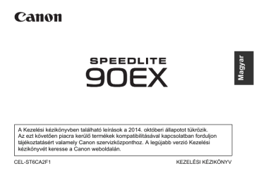 Canon Speedlite 90EX Manuel utilisateur | Fixfr