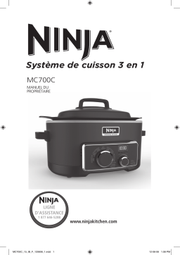 Ninja MC700 3-in-1 Cooking System Manuel utilisateur