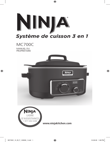 Ninja MC700 3-in-1 Cooking System Manuel utilisateur | Fixfr