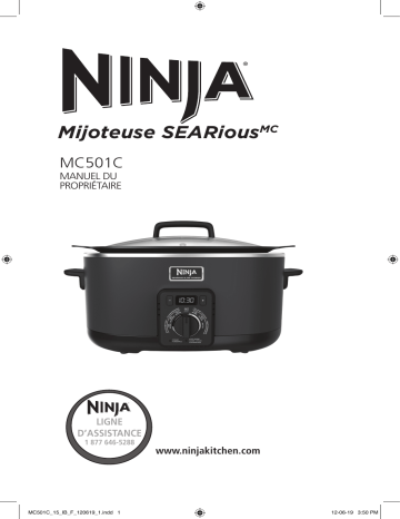 Ninja MC501 Searious™ Slow Cooker Manuel utilisateur | Fixfr