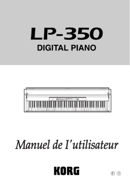 Korg LP-350 Manuel utilisateur