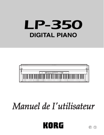 Korg LP-350 Manuel utilisateur | Fixfr