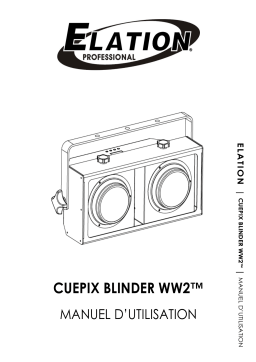 Elation CUEPIX BLINDER WW2 Manuel utilisateur