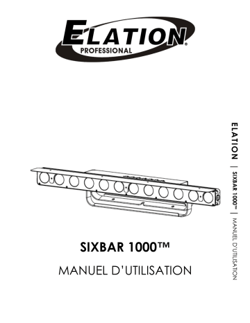 Elation SIXBAR 1000 Manuel utilisateur | Fixfr