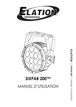 Elation SIXPAR 200 Manuel utilisateur