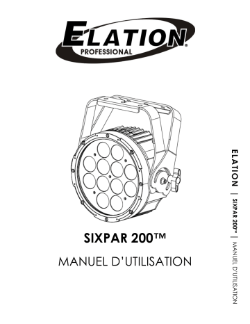 Elation SIXPAR 200 Manuel utilisateur | Fixfr