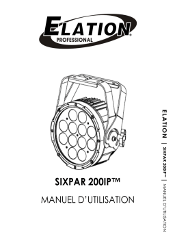 Elation SIXPAR 200IP Manuel utilisateur