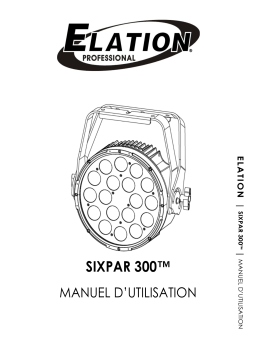 Elation SIXPAR 300 Manuel utilisateur