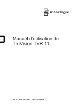 Interlogix TruVision DVR 11  (French) Manuel utilisateur