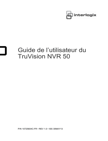 Interlogix TruVision NVR 50  (French) Manuel utilisateur | Fixfr