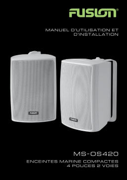 Fusion MS-OS420 4" 100 Watt Box Speakers Manuel utilisateur