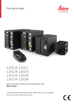 Leica Microsystems LED8 Light Microscope Accessories Manuel utilisateur