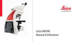 Leica Microsystems DM500 Upright Microscopes Manuel utilisateur