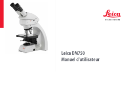 Leica Microsystems DM750 Upright Microscopes Manuel utilisateur