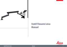 Leica Microsystems Flexarm Stand Accessories Manuel utilisateur