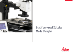Leica Microsystems XL Stand Accessories Manuel utilisateur