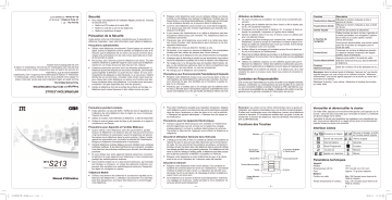 ZTE S213 Manuel utilisateur | Fixfr