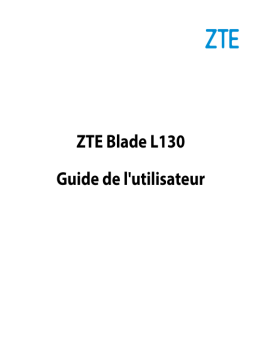 ZTE BLADE L130 Manuel utilisateur