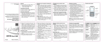 ZTE S518 Manuel utilisateur | Fixfr