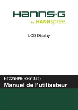 Hannspree HT 225 HPB Touch Monitor Manuel utilisateur