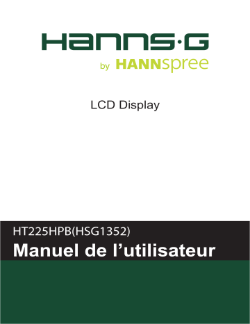 Hannspree HT 225 HPB Touch Monitor Manuel utilisateur | Fixfr