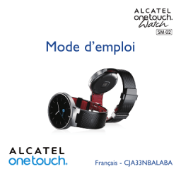 Alcatel Watch Manuel utilisateur