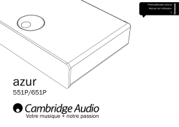 Cambridge Audio AZUR 651P Manuel utilisateur