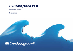 Cambridge Audio Azur 540A V1/V2 Manuel utilisateur