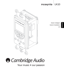 Cambridge Audio INCOGNITO LK10 Manuel utilisateur