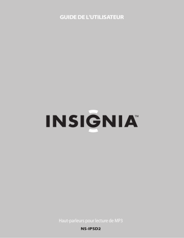 Insignia NS-IPSD2 Portable Speaker for Apple® iPod® and Most MP3 Players Manuel utilisateur | Fixfr