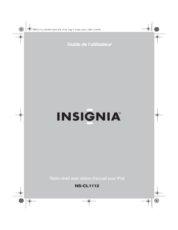 Insignia NS-CL1112 AM/FM Clock Radio Manuel utilisateur | Fixfr