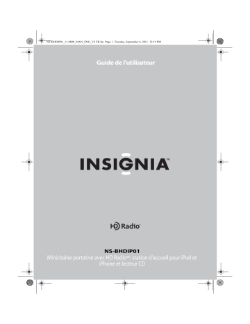 Insignia NS-BHDIP01 CD Boombox Manuel utilisateur | Fixfr