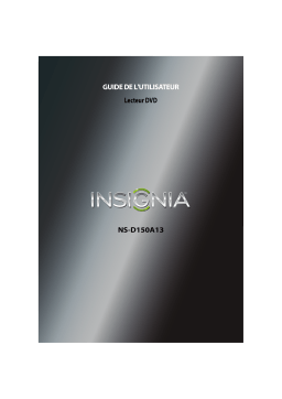 Insignia NS-D150A13 DVD Player Manuel utilisateur