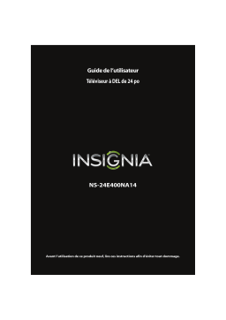 Insignia NS-24E400NA14 24" Class (23-5/8" Diag.) - LED - 1080p - 60Hz - HDTV Manuel utilisateur