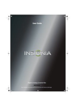 Insignia NS-DXA2 Digital TV Converter Box Manuel utilisateur