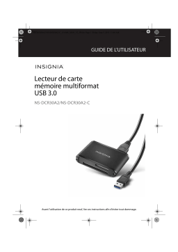 Insignia NS-DCR30A2 | NS-DCR30A2-C USB 3.0 Multiformat Memory Card Reader Manuel utilisateur