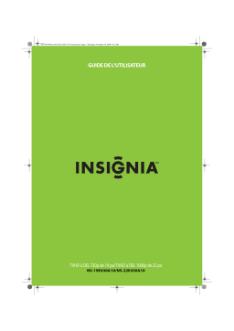 Insignia NS-22E430A10 22" Class / 1080p / 60Hz / LED-LCD HDTV Manuel utilisateur