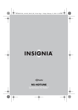 Insignia NS-HDTUNE HD Radio Stand-Alone Tuner Manuel utilisateur