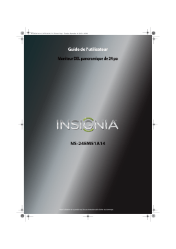 Insignia NS-24EM51A14 24" LED HD Monitor Manuel utilisateur