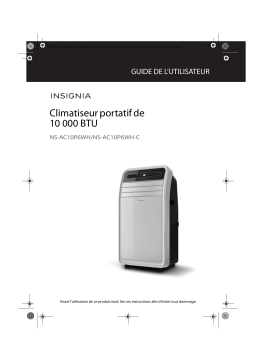 Insignia NS-AC10P6WH 450 Sq. Ft Portable Air Conditioner Manuel utilisateur