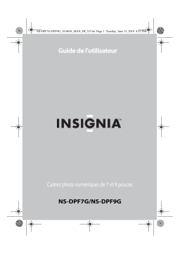 Insignia NS-DPF9G 9" Widescreen LCD Digital Photo Frame Manuel utilisateur