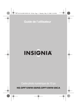 Insignia NS-DPF10WW-09 10" Widescreen LCD Digital Photo Frame Manuel utilisateur