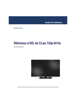 Insignia NS-32D312NA15 32" Class (31-1/2" Diag.) - LED - 720p - HDTV Manuel utilisateur