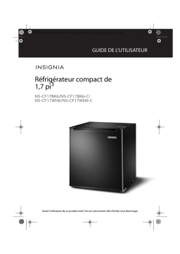 Insignia NS-CF17WH6 1.7 Cu. Ft. Mini Fridge Manuel utilisateur