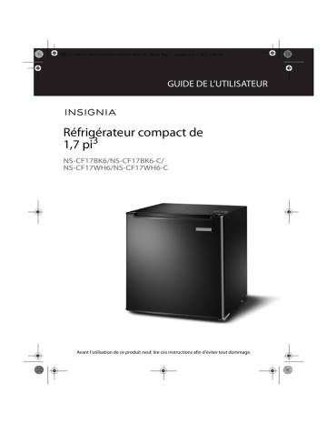 Insignia NS-CF17WH6 1.7 Cu. Ft. Mini Fridge Manuel utilisateur | Fixfr